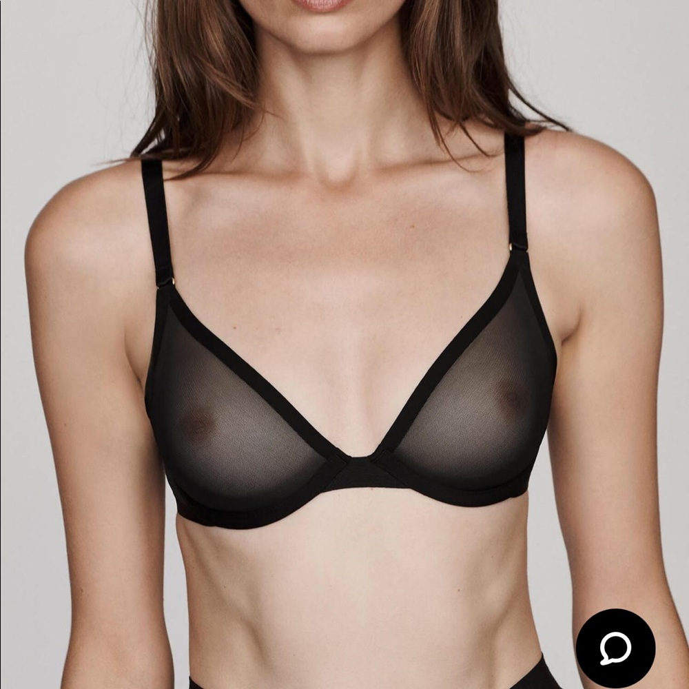 CUUP plunge bra 34b black like new